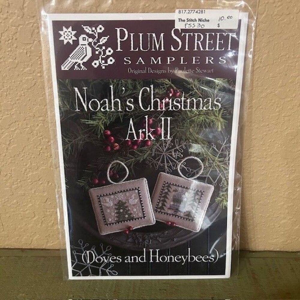 Noah's Christmas Ark II Doves and Honeybees PATTERN Plum Street Samplers New
